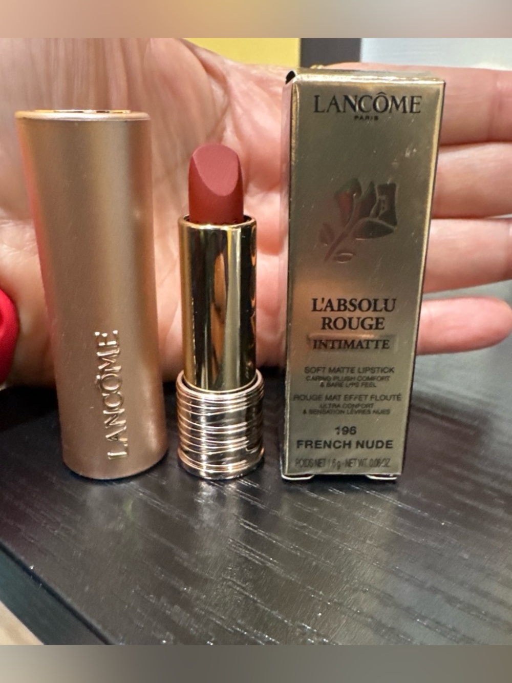 Lancôme L'Absolu Rouge Intimatte Lipstick - Warm Rose Nude